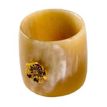 Horn and Charm Napkin Rings, gold, sakura [3]