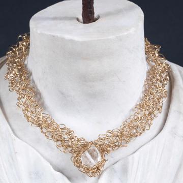 Braid necklace in gold-plated, gold [2]