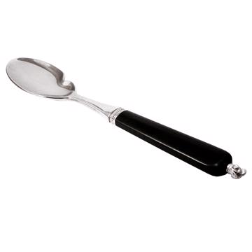 Rambouillet individual sauce spoon in silver plated, black [3]