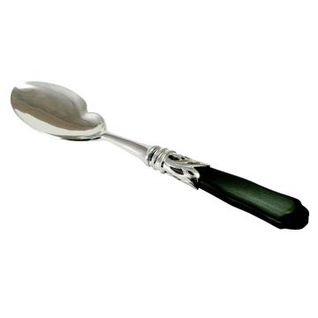 Saba individual sauce spoon in Resin and silver, mat black [3]