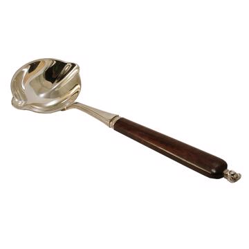 Rambouillet sauce spoon in silver plated and ebony