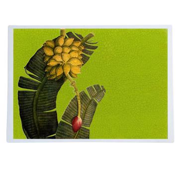 Banane Tree, Chromo placemats in laminated paper, grass green, rectangle [1]