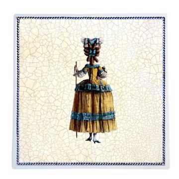 Marie Antoinette, Chromo placemats in laminated paper, multicolor, back [1]