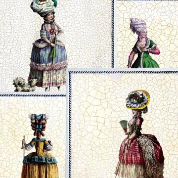 Marquises, Sets de Table Chromo Plastifié, multicolore, collection complète [2]