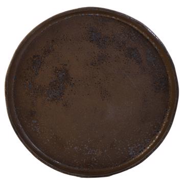 Black Gold tableware in stamped sandstone, bronze, 22,5 cm [3]