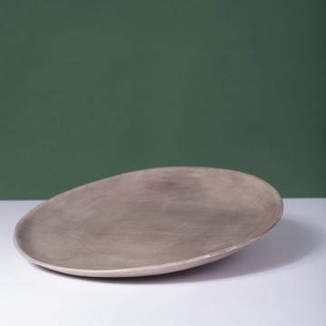 Alagoa Plates in stamped earthenware, mole, 24 cm diam. [1]