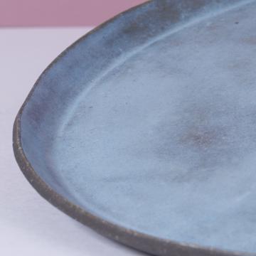 Black Stone table service in sandstone, light blue, dessert [4]