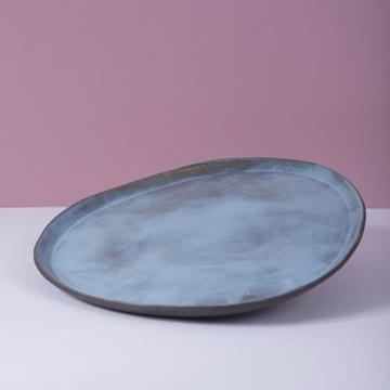 Black Stone table service in sandstone, light blue, dessert [1]