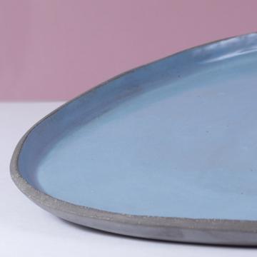 Black Stone table service in sandstone, light blue, dish [4]