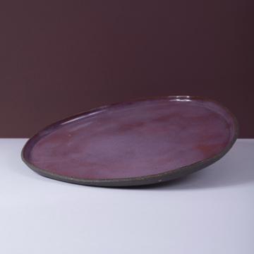 Black Stone table service in sandstone, violet, 29 cm diam. [1]