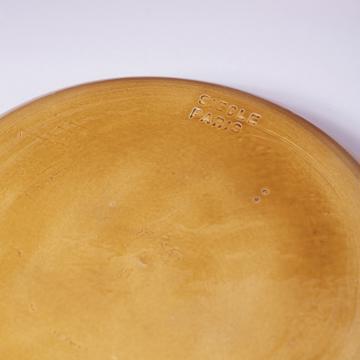 Crato Plates in turned earthenware, honey, 29 cm diam. [3]