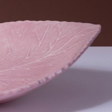 Hydrangea table plate in earthenware, light pink [2]