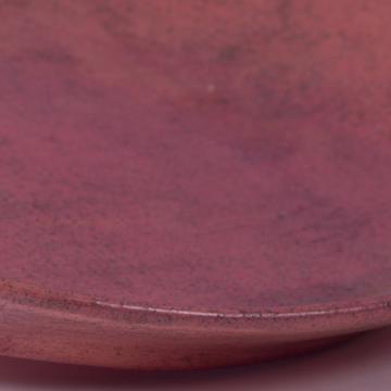 Steak plate in earthenware, antic pink [5]