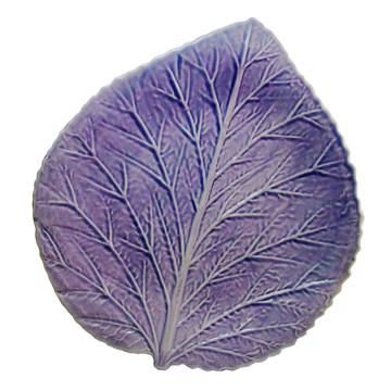 Hydrangea table plate in earthenware, lila