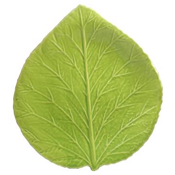 Hydrangea table plate in earthenware, apple green [3]