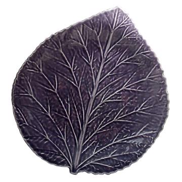 Hydrangea table plate in earthenware, purple