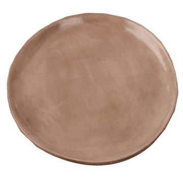 Alagoa Plates in stamped earthenware, mole, 24 cm diam. [3]
