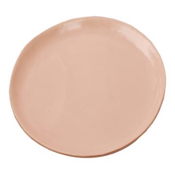 Alagoa Plates in stamped earthenware, light pink, 24 cm diam. [3]