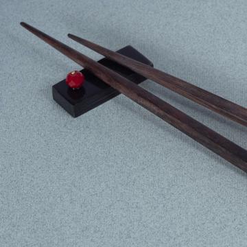 Crystal Chopsticks in rosewood, dark red [4]