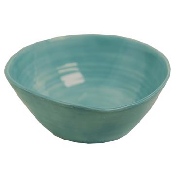Round Bowl in earthenware, sea green, 15 cm [4]
