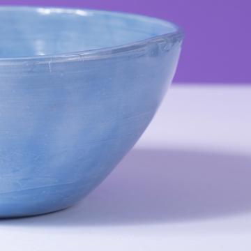Round Bowl in earthenware, french blue, 15 cm [3]