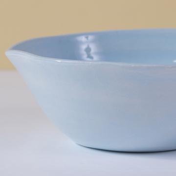 Round Bowl in earthenware, sky blue, 11 cm [2]