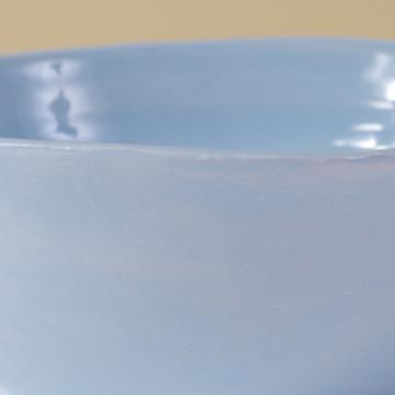 Round Bowl in earthenware, sky blue, set of 3 [3]