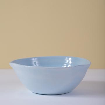 Round Bowl in earthenware, sky blue, 15 cm [1]
