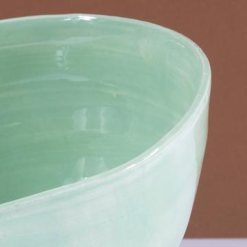 Round Bowl in earthenware, mint green, 11 cm [4]