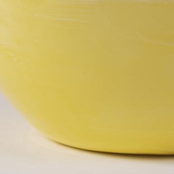 Round Bowl in earthenware, yellow, 11 cm [4]
