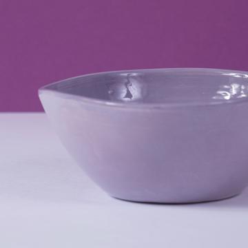 Round Bowl in earthenware, lila, 15 cm [2]