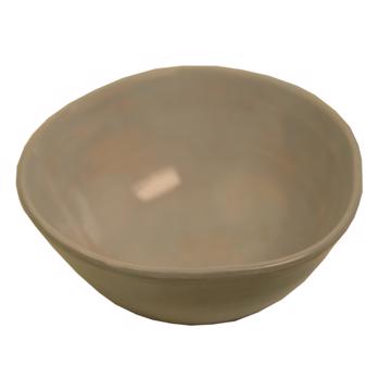 Round Bowl in earthenware, light grey, 15 cm [3]
