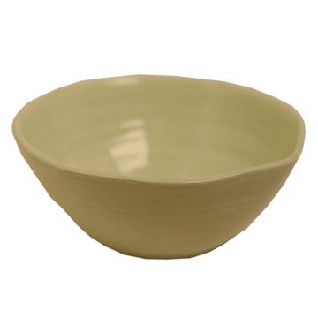 Round Bowl in earthenware, light green, 11 cm [3]