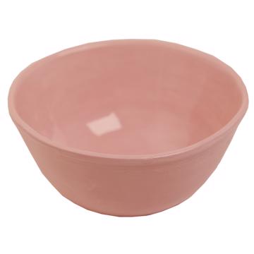 Round Bowl in earthenware, light pink, 15 cm [4]
