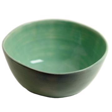 Round Bowl in earthenware, mint green, 11 cm [3]
