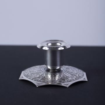 Frieze candlestick in silver plated, silver, chinese [1]