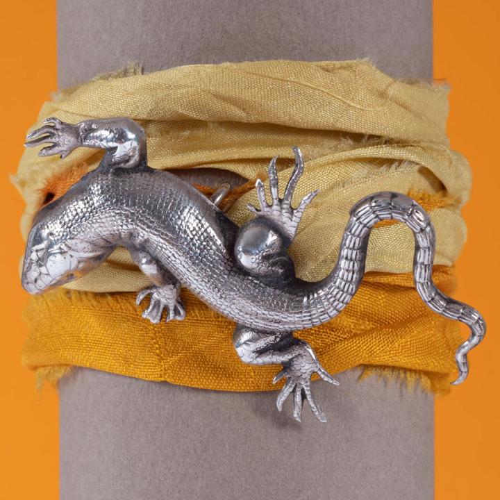 winte Lizard　Silver Bracelet Silver Lizard Bracelet by Sweet Romance – Sweet Romance Jewelry
