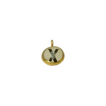 Alphabet Charms in Resin and Gold Plated, multicolor, x [1]