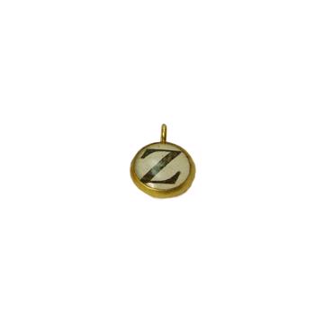 Alphabet Charms in Resin and Gold Plated, multicolor, z [1]