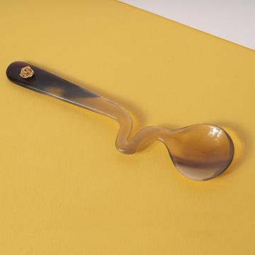 Honey Spoon in Horn, gold, rose [1]