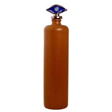 Eye Bottle in Earthenware and Stoneware, dark blue, 1 l