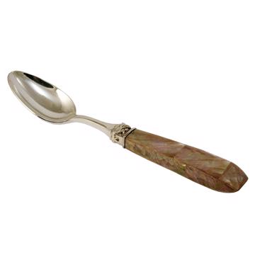 Pacific spoon in mother of pearl inlaid, light pink, coffee/tea