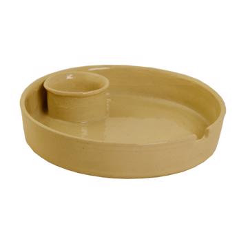 Chanteclerc eggcup in eathenware, beige [3]
