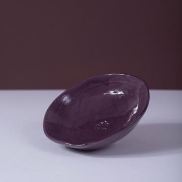 Coupelle Grenouille en faïence, violet [1]