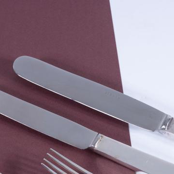 Fourchette et couteau Vague en métal argenté, argent, couteau dessert [4]