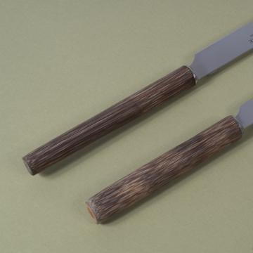 Reed knives in stainless steel, brown, table [3]