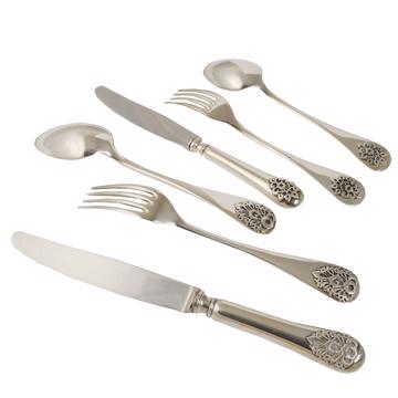 Set for 6 - Filigree cutlery, silver, cutlery set for 6 pers - 36 pieces [2]