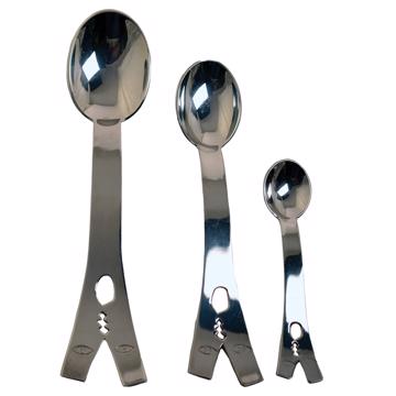 Kiss spoon in silver plated