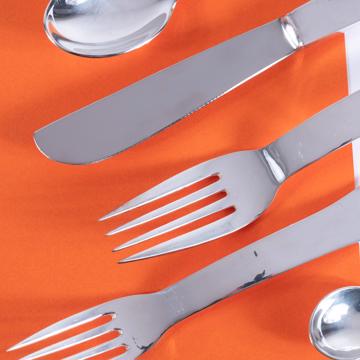 "The Kiss" cutlery in silver plated, silver, set of 5 [2]