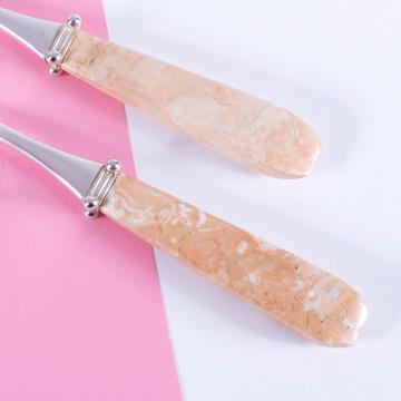 Quartet fish cutlery in coral stone, light pink [4]